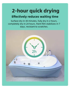 <span class=keywords><strong>Peinture</strong></span> <span class=keywords><strong>pour</strong></span> meubles Oakhouse DIY, revêtement liquide en porcelaine, résine époxy, <span class=keywords><strong>peinture</strong></span> à base d'eau, application au pinceau ou au pulvérisateur <span class=keywords><strong>pour</strong></span> la rénovation des baignoires et des carreaux - Product Image 5