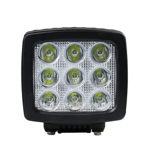 ไฟ Led ขับ5.2นิ้ว12V 24V EMC CE Car Led Work Light สำหรับรถบรรทุกการออกแบบออฟโรดพลังงานสูงสแควร์90W 5.2 "สปอต/ น้ำท่วมคาน