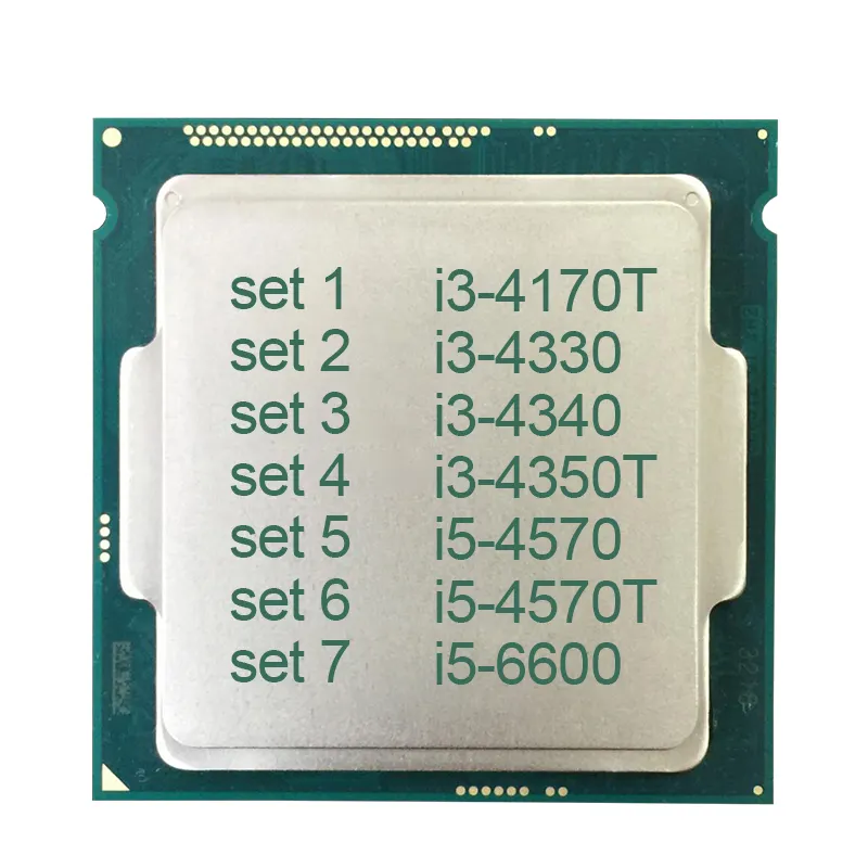 For i3-4170T i3-4330 i3-4340 i3-4350T i5 4570 i5-4570T i5-6600 CPU Processor LGA1150 LGA 1151 Quad Core Dual Core CPU