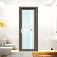 Personnalisable étanche à l'humidité caractéristique porte de salle de bain insonorisée salle de bain porte coulissante salle de bain étanche porte personnalisée