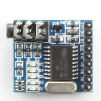 Módulo decodificador DTMF MT8870, interfaz de audio de 3,5mm, placa de reconocimiento de frecuencia de voz para microcontrolador STM32, Control remoto