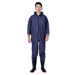 Wader de pêche imperméable OEM <span class=keywords><strong>pour</strong></span> hommes, Waders de poitrine imperméables <span class=keywords><strong>pour</strong></span> la chasse avec chapeau, Logo personnalisé, Wader de pêche à couverture complète - Product Image 3