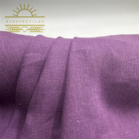 Enzyme de style vintage personnalisé 100% coton lin pierre tissu de lin lavé pour vêtements lin teint uni 100 tissu de lin biologique