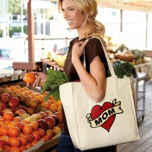 Bolsas de Compras Reutilizables al por Mayor, Bolsas de Lona con Cierre, Logotipo Impreso Personalizado, Bolsa de Compras de Algodón Sublimado - Product Image 6