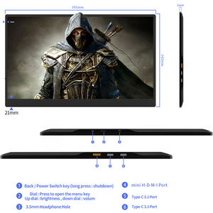 17.3 portatile \ "PA schermo schermo pannello 60Hz IPS compatibile con più dispositivi di tipo interfaccia C - Product Image 6