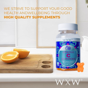 Bienestar general Vitamina C Gomitas Sabor a naranja Vitamina C y extracto de sodio para adultos Apoya la absorción de hierro y los niveles de energía - Product Image 4