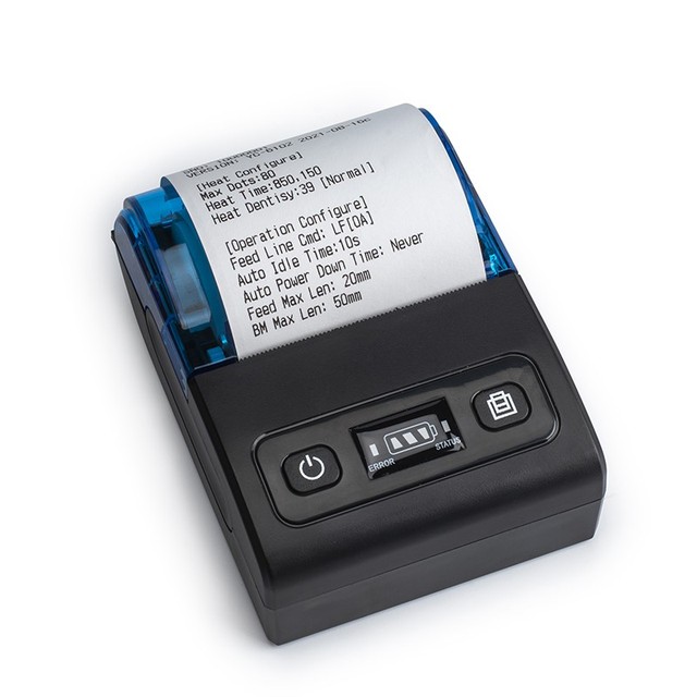 Hand Mini Mobile Thermal Printer Portable Smart Receipt Invoice Printer for POS/ESC Compatible 58mm Paper Stock