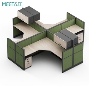 Modern MDF Material Custom Color Office Workstation Furniture Soundproof Insulator Cubicle Desk Home Office Partition Wall - Product Image 1