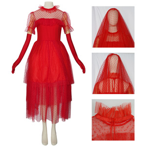 <span class=keywords><strong>Disfraz</strong></span> de Halloween para <span class=keywords><strong>Mujer</strong></span>, Falda de Tul Roja, <span class=keywords><strong>Disfraz</strong></span> de <span class=keywords><strong>Mago</strong></span> o Maga para Representaciones - Product Image 3