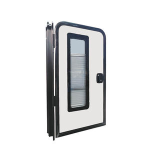 Fabricant de porte de remorque de <span class=keywords><strong>caravane</strong></span> Profil en aluminium Porte en forme de larme avec rideau occultant pour modifier les voitures - Product Image 3