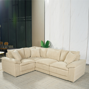 Oturma odası mobilya için köşe kanepe modern tarzı L şekilli şezlong rahat modüler koltuk takımı - Product Image 2
