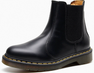 מגפי אופנוע צ'לסי לנשים וגברים, עור אמיתי, סוליית גיד בקר, מגפיים בגובה בינוני - Product Image 2