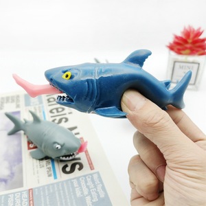 <b>Educational</b> Plastic Shark Spit Foot Squeeze <b>Toy</b> for Kids and Teens Stress Relief and Creative Prank Play Novelty Gag <b>Toy</b> - Product Image 1
