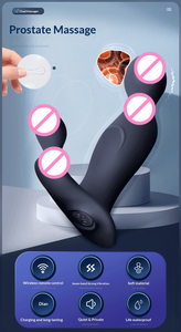 Massaggiatore Prostatico Vibrante in Silicone Impermeabile ed Ecologico con Controllo Wireless per Uomini, Plug Anale per Espansione, Giocattolo Sessuale per Adulti - Product Image 3