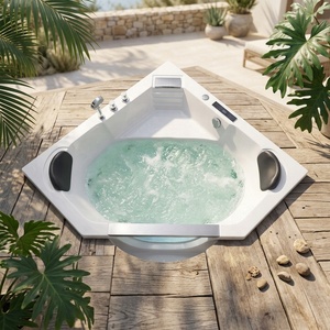 Bañera <span class=keywords><strong>de</strong></span> Hidromasaje <span class=keywords><strong>de</strong></span> Acrílico <span class=keywords><strong>de</strong></span> Lujo con Asiento para 2 Personas, <span class=keywords><strong>de</strong></span> Vidrio <span class=keywords><strong>Templado</strong></span> Blanco - Product Image 4