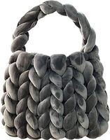 Sacs fourre-tout tissés à la main pour femmes sac à bandoulière en tricot sac de rangement fait main