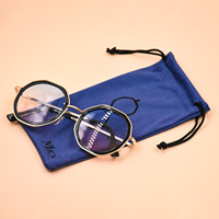 Vente chaude : Étui à lunettes souple personnalisable avec logo OEM, pochette à lunettes de soleil en microfibre multicolore, étui à lunettes étanche et anti-poussière