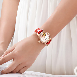 1Hot Sale Silicone Strap Pointer Gold Luminous Men's <b>Automatic</b> Mechanical <b>Watches</b> for Business - Product Image 5