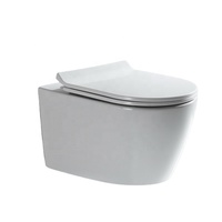Salle de bains et toilettes design toilette flottante suspendue au mur sans eau ensemble de toilette de luxe pour salle de bains moderne