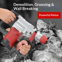Marteau perforateur électrique robuste 220V-240V, 2 fonctions, avec embout SDS PLUS, 5800 BPM, pour brise-béton et démolition de murs