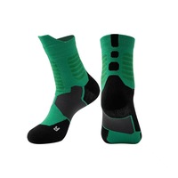 Chaussettes de sport en tricot jacquard respirantes et écologiques de différentes couleurs pour le jogging, la course à pied, le basketball et les sports de plein air