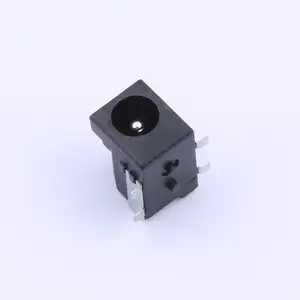 Kinghelm KH-DC-050-2.0STM inner diameter 6.5mm Horizontal SMT 4 pins dc jack connector Environmentally friendly copper