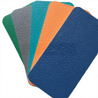 Revêtement de sol en vinyle PVC orange de 6 mm, antidérapant, design moderne, tapis de sport pour terrain de tennis, hôtel et école, utilisation en intérieur, Hebei