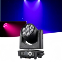Mini projecteur LED 7x40W RGBW 4-en-1 avec zoom, faisceau et wash, tête mobile DMX512 pour scène, DJ, discothèque, mariage, club et événements