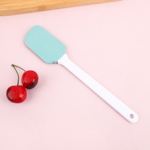 Spatule en silicone écologique résistante à la chaleur, personnalisée, avec détails en acier inoxydable, 25x5cm, pour la pâtisserie, outils de cuisine - Product Image 4
