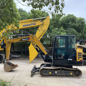 รถขุดขนาดเล็ก SANY 55C <span class=keywords><strong>Pro</strong></span> รุ่นปี <span class=keywords><strong>2022</strong></span> มือสอง น้ำหนัก 5.5 ตัน ชั่วโมงการทำงานต่ำ แบรนด์จีน รถขุดมือสอง Sany 55c 60c 75c - Product Image 2