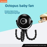 Nouveau modèle 2026 – Ventilateur portable sans pales Octopus, mini-ventilateur USB pour l'extérieur et les poussettes