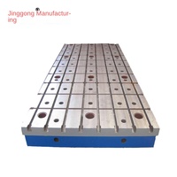 Nouvelle plateforme en fonte personnalisée, fabrication, perçage CNC, marquage, inspection, soudage riveté, plateforme à rainures en T