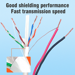 Ngoài trời trong nhà <span class=keywords><strong>LAN</strong></span> Cáp tốc độ cao được bảo vệ mèo 6 mạng cáp RJ45 Internet cáp mèo 6 FTP với điện - Product Image 4