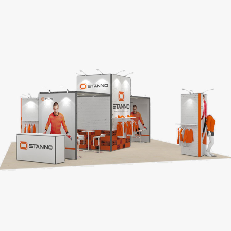 20x20 футов, модульная система проектирования, выставочная стенд из алюминиевых материалов