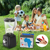Mixeur Électrique Portable Rechargeable 2-en-1 WINNING STAR ST-5373-L, 1800 ml, 150 W, pour Smoothies et Jus, Broyeur 12V DC