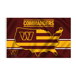 Bannière de haute qualité 3x5 pieds Personnalisée <span class=keywords><strong>Meilleur</strong></span> prix Polyester Drapeaux de l'équipe de la <span class=keywords><strong>NFL</strong></span> Washington Commanders Redskins - Product Image 5
