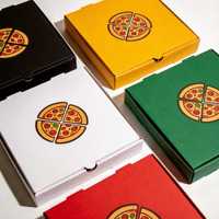 Boîtes à pizza pliables en carton brun de qualité alimentaire de 8, 10 et 12 pouces en gros avec logo pour emballage alimentaire à emporter