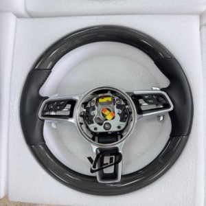 Volante de Cuero de Alta Calidad YLD para <span class=keywords><strong>Porsche</strong></span> Panamera Cayenne Macan Cayman GT4 <span class=keywords><strong>Boxster</strong></span> 718 981 911 991 992 - Product Image 3