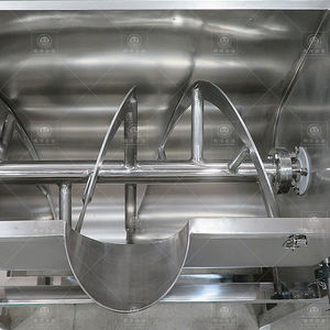 Eğimli Deşarjlı Yüksek Kaliteli 250 500l Yatay Elektrikli Isıtmalı Kuru U Tipi Toz Karıştırıcı Çift Vidalı Şeritli Blender Baharat Karıştırıcısı - Product Image 3