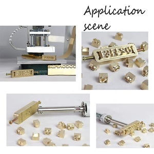 Stampo in ottone per <span class=keywords><strong>caratteri</strong></span> mobili con scanalatura a T: 26 maiuscoli, 26 minuscoli, più 10 numeri e <span class=keywords><strong>caratteri</strong></span> - Product Image 4