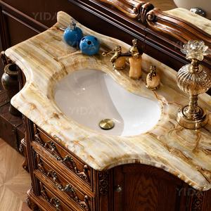 Mueble de Baño de Madera Clásico Resistente al Agua YIDA Pire, Mueble de Baño de Lujo con Espejo y Lavabo de Cerámica - Product Image 5