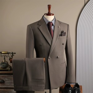 <span class=keywords><strong>Blazer</strong></span> da <span class=keywords><strong>Uomo</strong></span> Elegante a Doppio Petto, <span class=keywords><strong>Giacca</strong></span> da Abito Formale da Lavoro con Vestibilità Aderente - Product Image 6