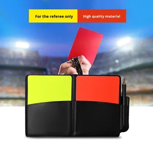 Portefeuille d'arbitre de football BinYao BY-120 de haute qualité et haute performance, <span class=keywords><strong>en</strong></span> <span class=keywords><strong>cuir</strong></span> PU, design moderne, cartes rouges/jaunes, 17,5x12cm - Product Image 2