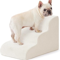 Haustiertreppen für kleine Hunde, rutschfeste, atmungsaktive Haustierstufen, Hundeleiter, abnehmbar, waschbar, Schwamm, ganzjährig, Option für individuelles Logo