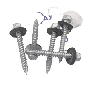 Tornillos para techos de acero al carbono Ocean Blue Hex Head Hoja de metal Tornillo para techo Tamaños #8 #10 #12 #14X2-<span class=keywords><strong>1</strong></span>/<span class=keywords><strong>2</strong></span> "Longitud 10mm Métrico - Product Image 2