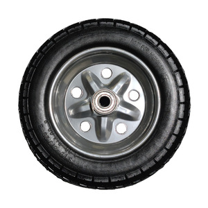 ล้อโฟม PU สีแดง Cheng Jin Vehicles 3.25-8  ลายดอกยางแน่น 133.25-8 สำหรับรถเข็น ไม่ต้องเติมลม - Product Image 3
