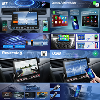 Autoradio Podofo 7'' 1Din, lecteur multimédia HD MP5 pour voiture, prend en charge DAB/FM/AM/RDS, Carplay/Android Auto sans fil, touches colorées OEM
