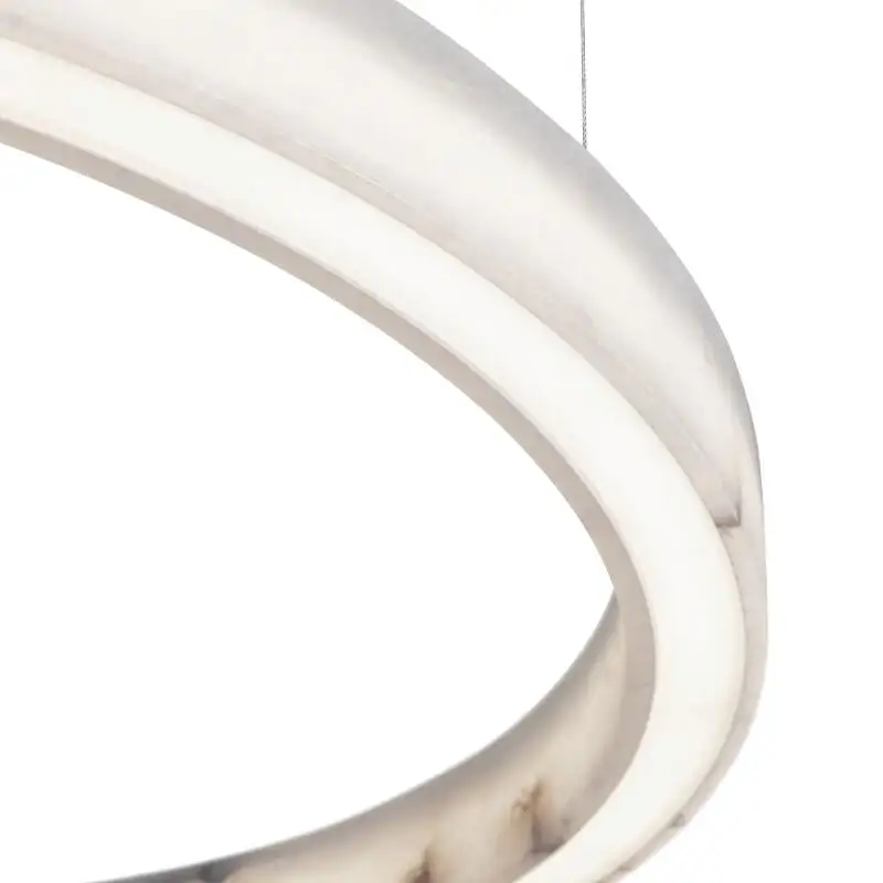 Modern Round Pendant Nordic Circle Chandelier Alabaster Pendant Light Ceiling Light Chandelier Lamp For Living Room