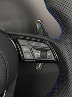 Volant en cuir personnalisé à fond plat en forme de D pour volant en fibre de carbone pour Volkswagen Golf MK7 MK7.5 GTI R Passat Polo Jetta