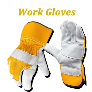 Gants de travail entièrement en cuir, ignifuges, imperméables, anti-coupures, 12 pouces, durables, robustes, pour travaux de construction et de jardinage - Product Image 6